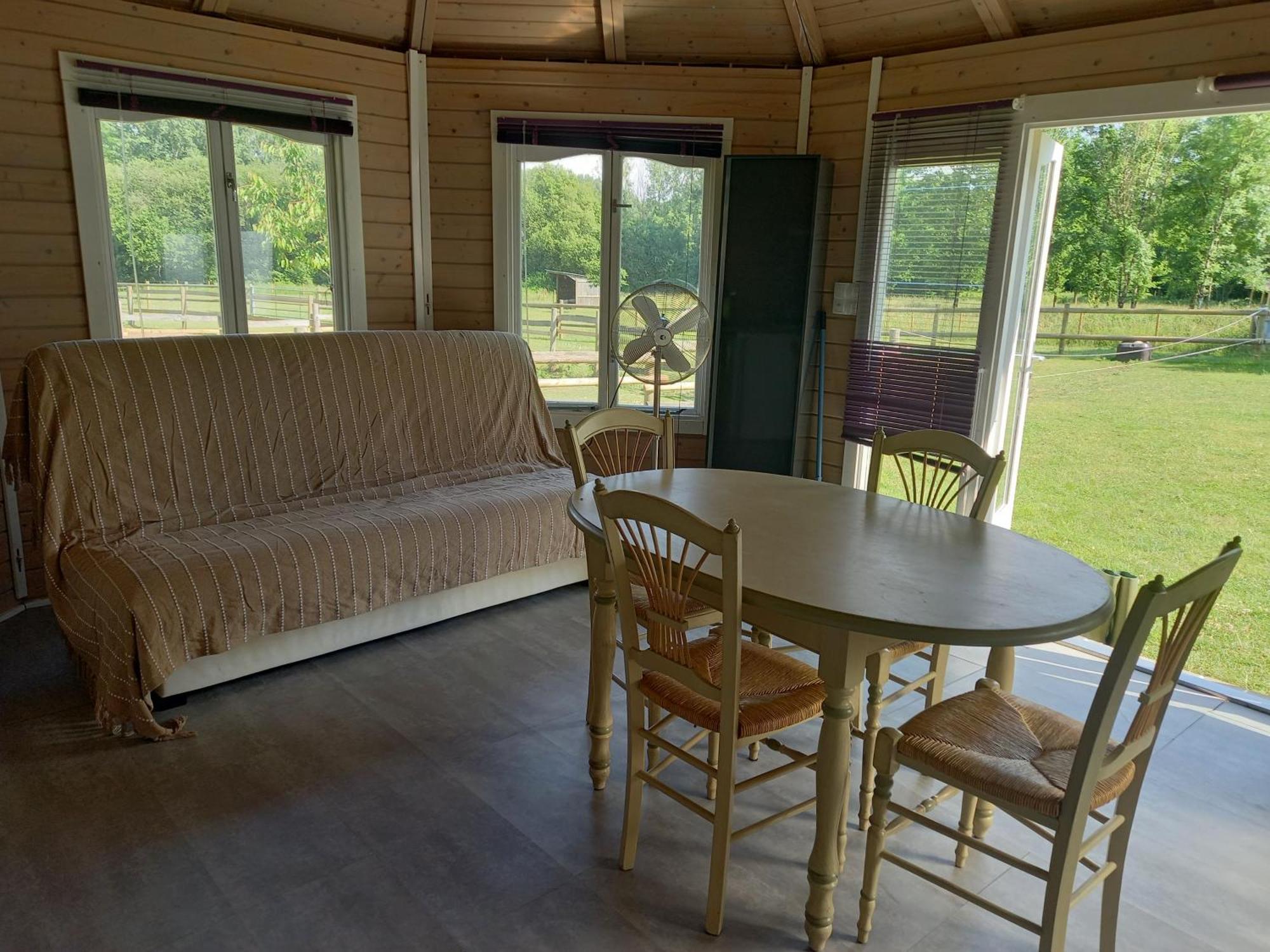Chalet Au Coeur De La Nature Le Grand-Lucé エクステリア 写真